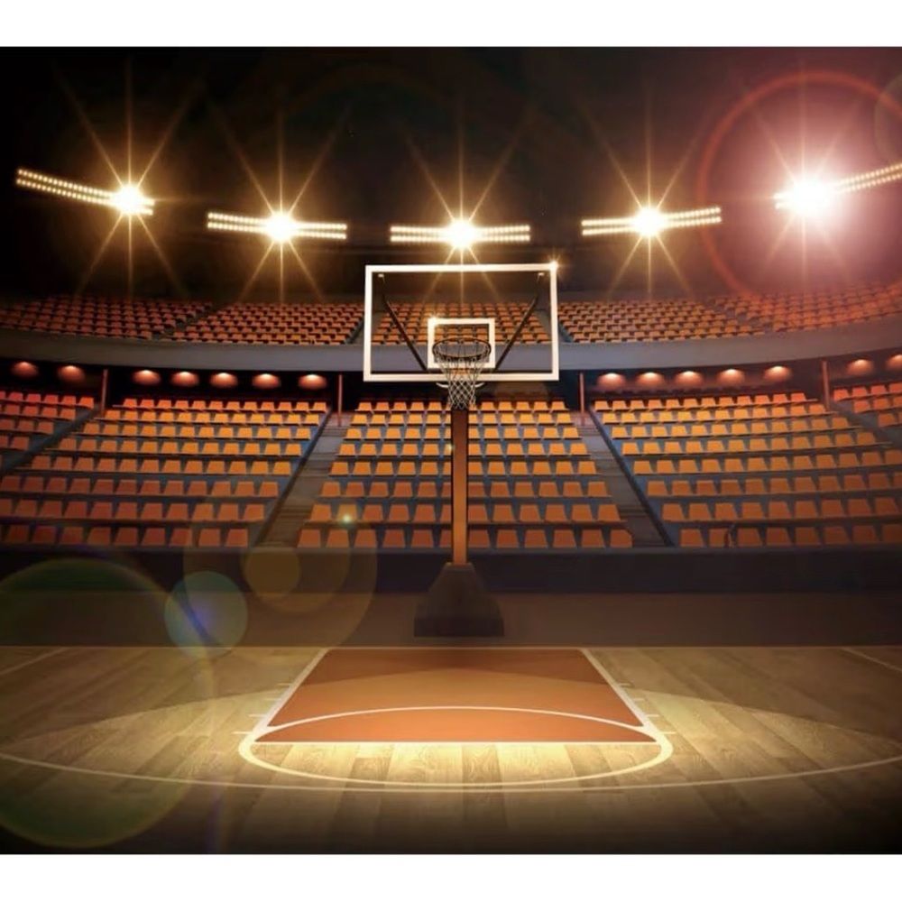 Basketball Court Backdrop,5 x 7, Basketball Photo Theme Party  Birthday